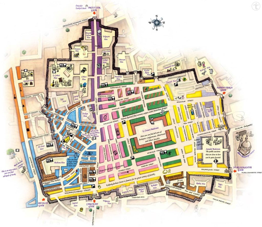 The Grand Bazaar Istanbul - Amazing Grand Bazaar & Map of 2020 - TURKEY 