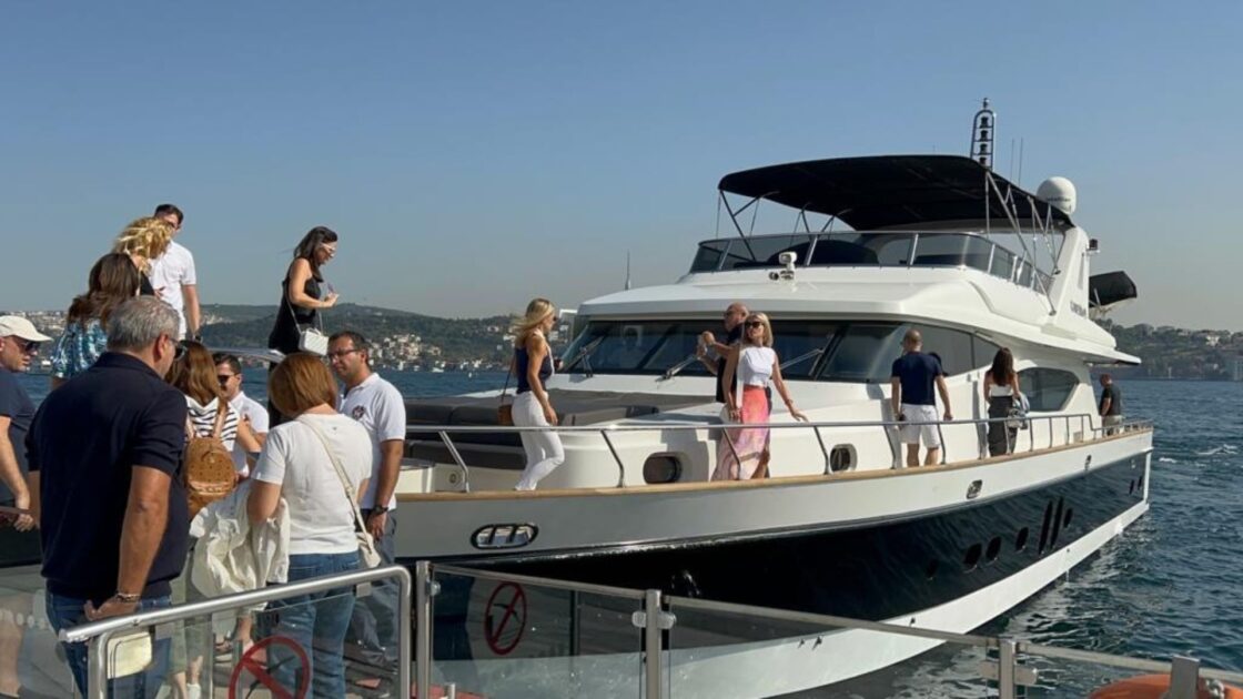 Private Bosphorus cruise on a luxury yacht with panoramic views of Istanbul